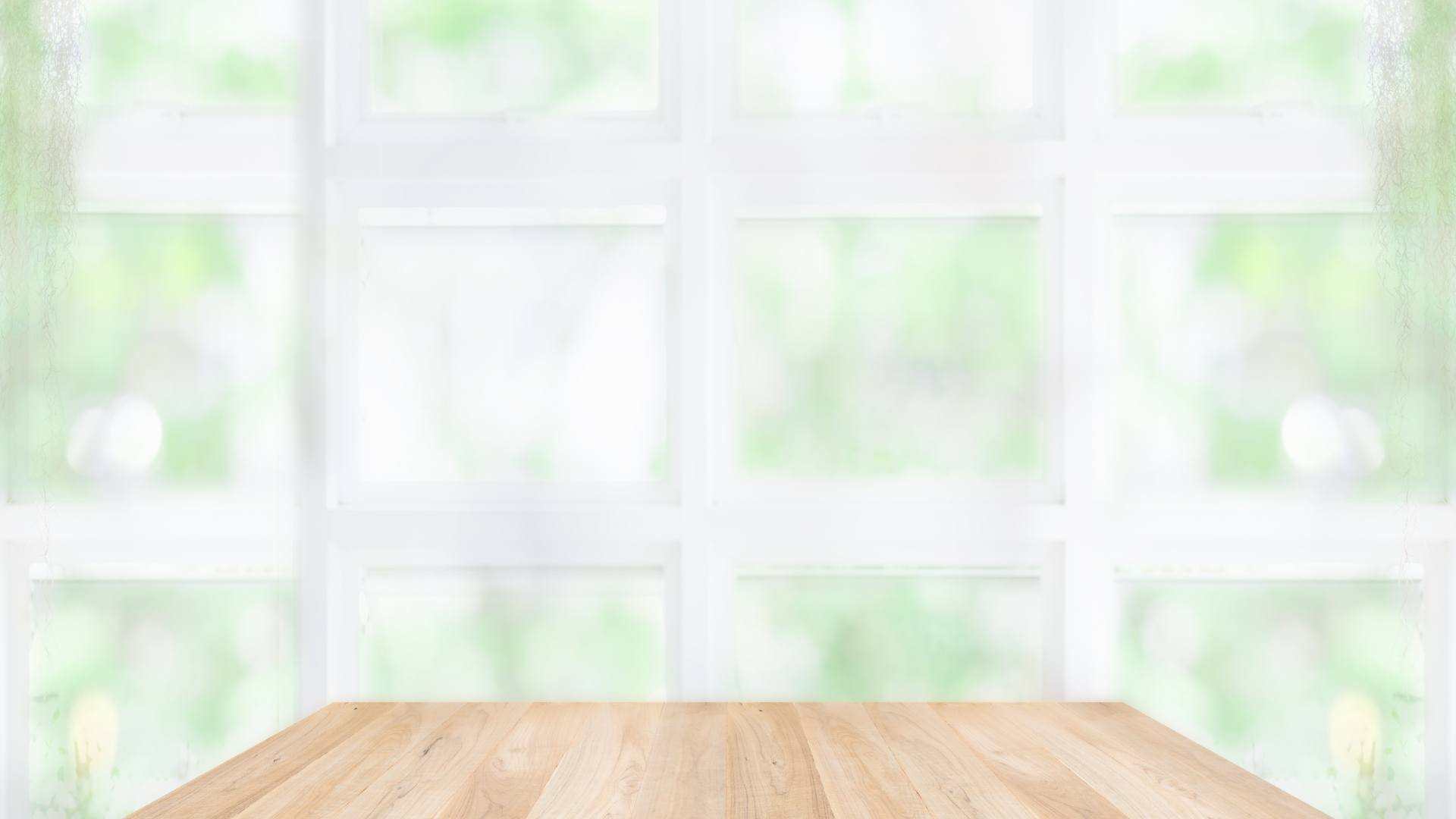 Bright interior windows letting in natural daylight